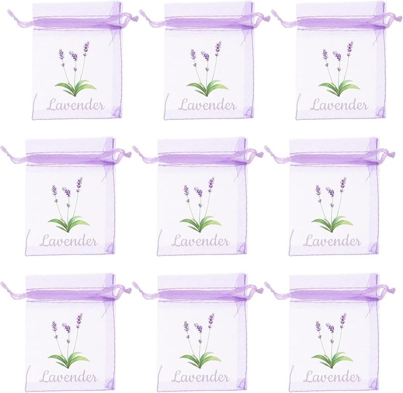 أكياس اللافندر القابلة للتنفس ذات شبكة قابلة للتنفس وأربطة سحب للأعشاب والتوابل وتخزين المنزل - Image 1